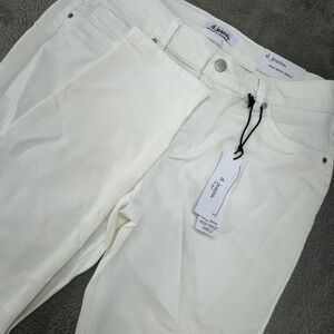 d.jeans Womens White High Waist Ankle Modern Fit Jeans Size‎ 12